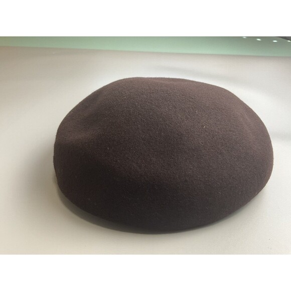 1920\'s Merrimac Hat Corp Women’s 100% Wool Beret In Brown Made in USA Vintage main image 5